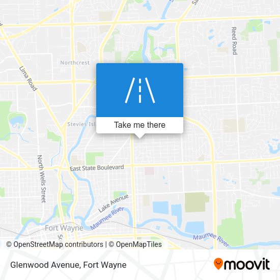 Glenwood Avenue map