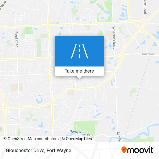Mapa de Glouchester Drive