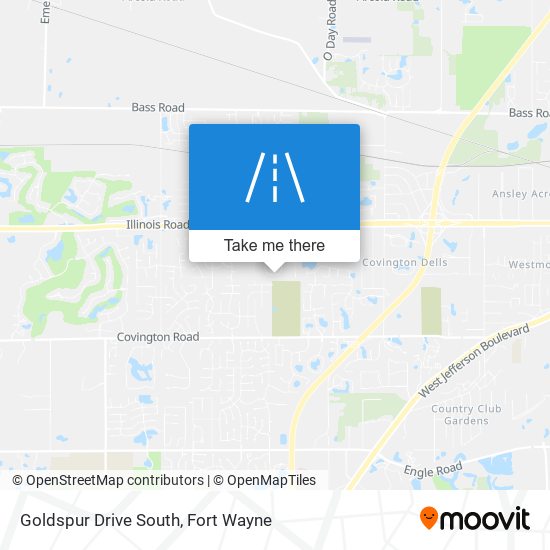 Goldspur Drive South map