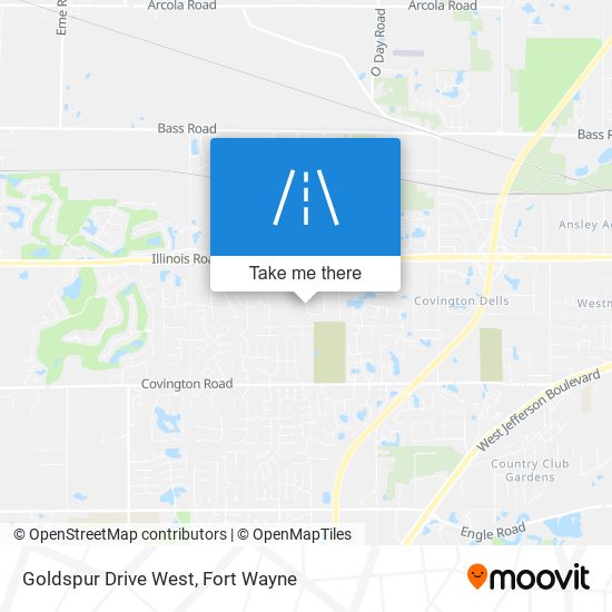 Goldspur Drive West map