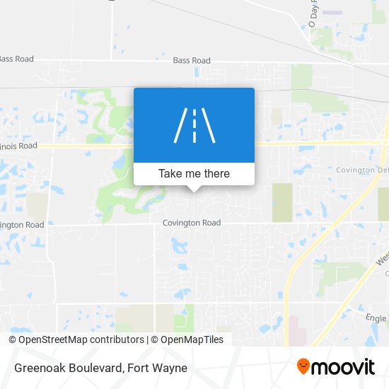 Greenoak Boulevard map