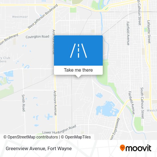 Mapa de Greenview Avenue