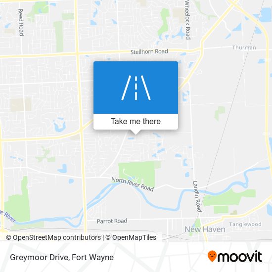 Greymoor Drive map