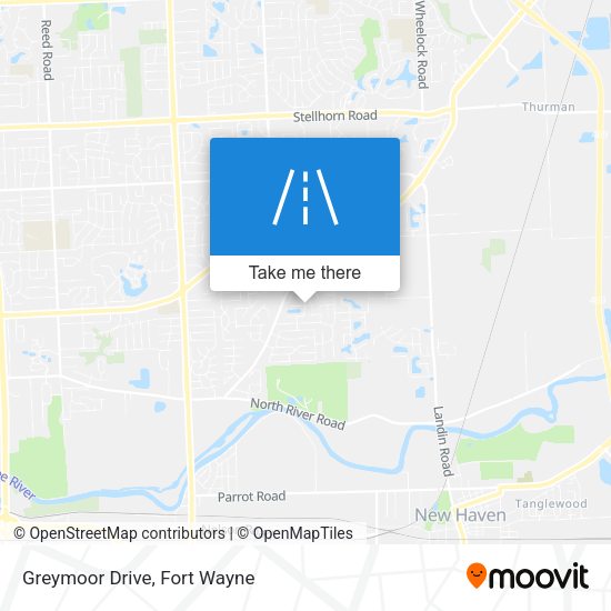 Mapa de Greymoor Drive