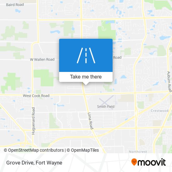 Grove Drive map