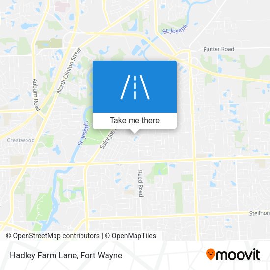 Hadley Farm Lane map