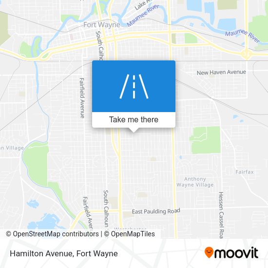 Hamilton Avenue map