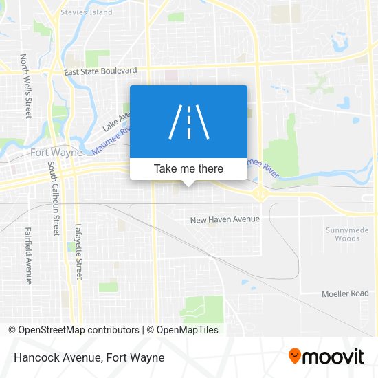 Mapa de Hancock Avenue