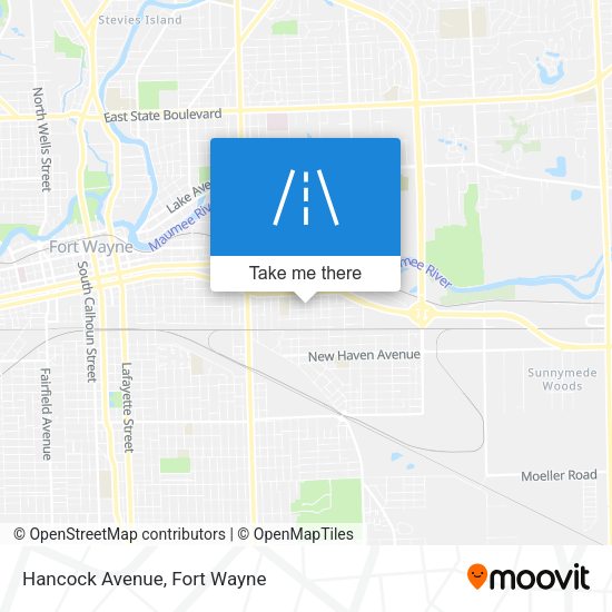 Hancock Avenue map