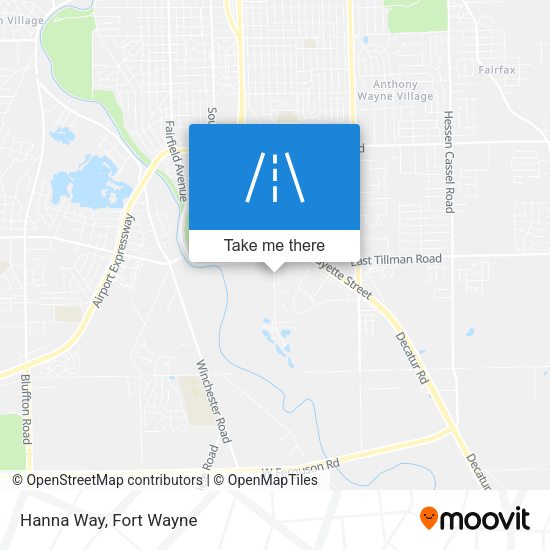 Hanna Way map