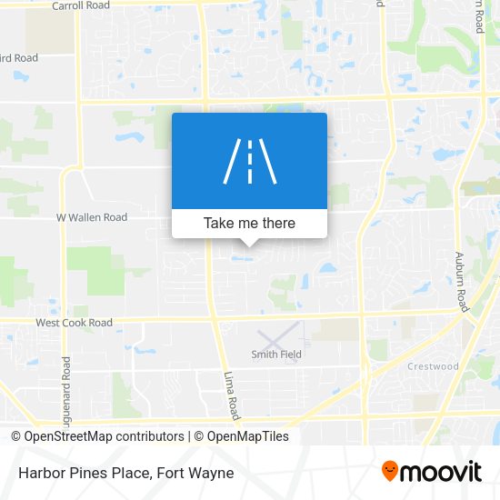 Mapa de Harbor Pines Place