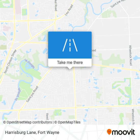 Harrisburg Lane map