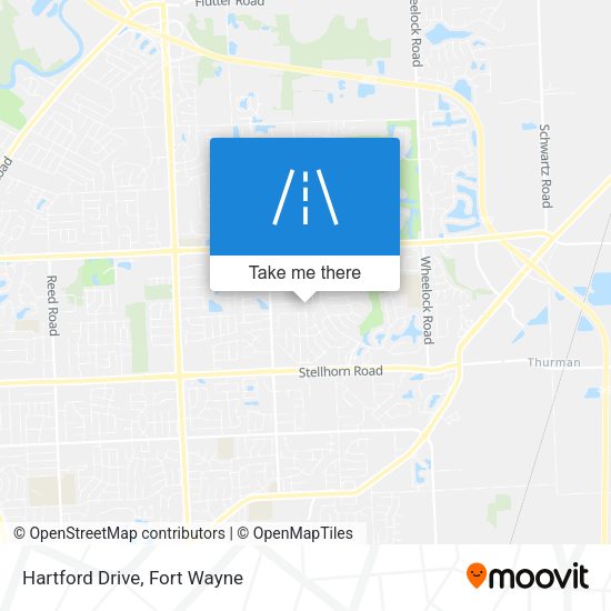 Hartford Drive map