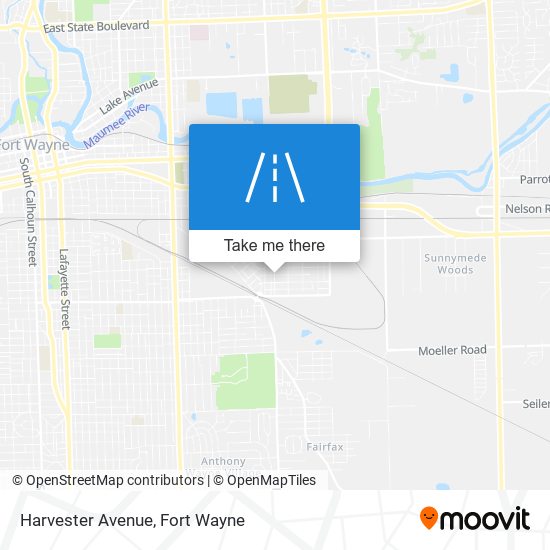 Harvester Avenue map
