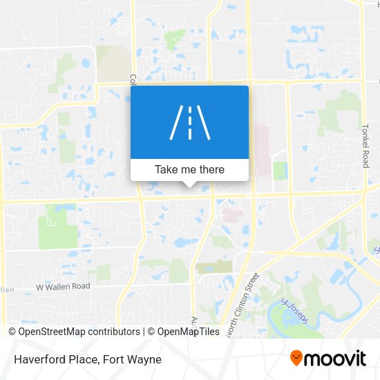 Mapa de Haverford Place
