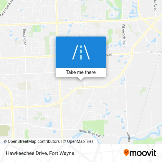 Hawkeechee Drive map