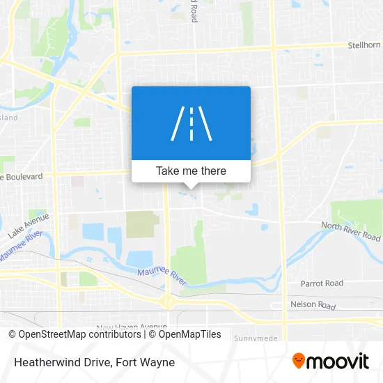 Heatherwind Drive map