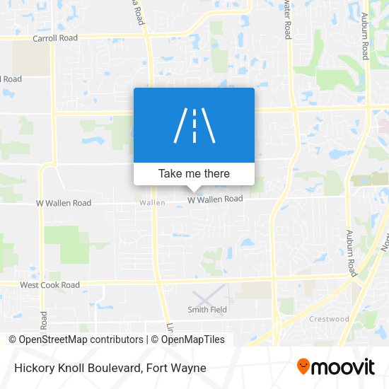 Hickory Knoll Boulevard map