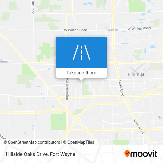 Mapa de Hillside Oaks Drive