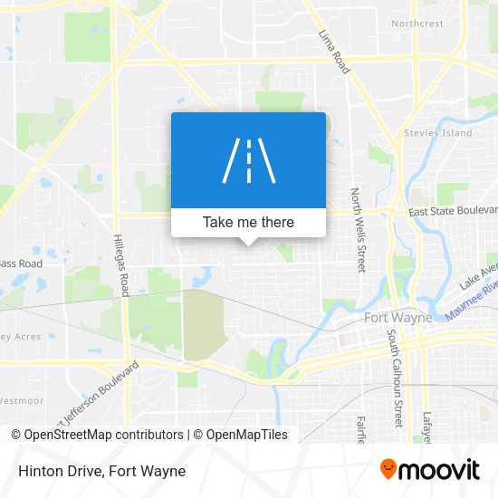 Hinton Drive map