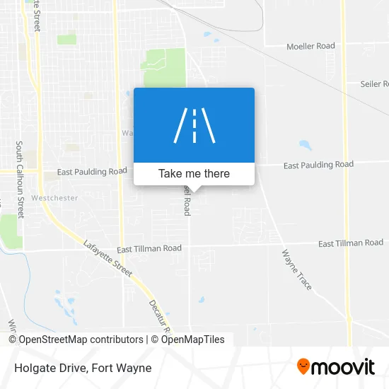 Holgate Drive map