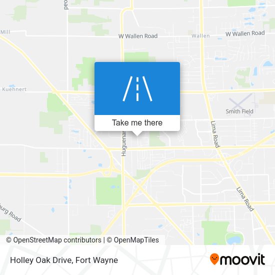 Holley Oak Drive map