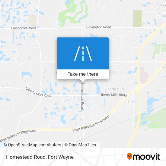 Homestead Road map