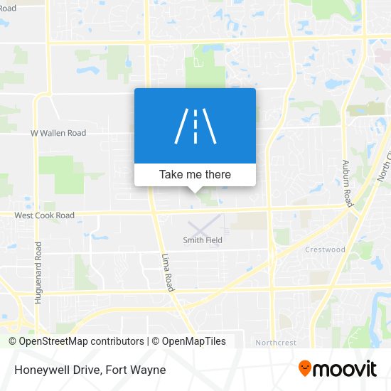Mapa de Honeywell Drive