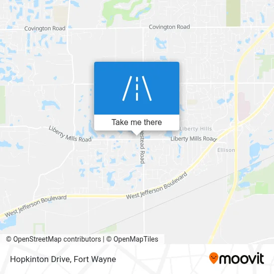 Hopkinton Drive map