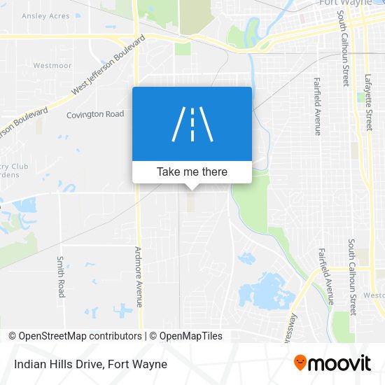 Mapa de Indian Hills Drive