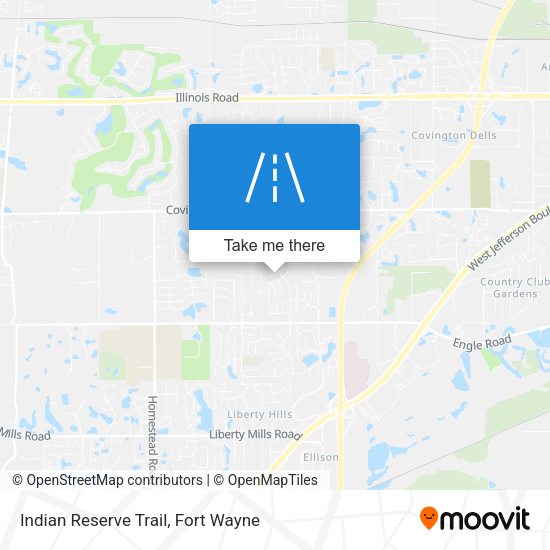 Indian Reserve Trail map