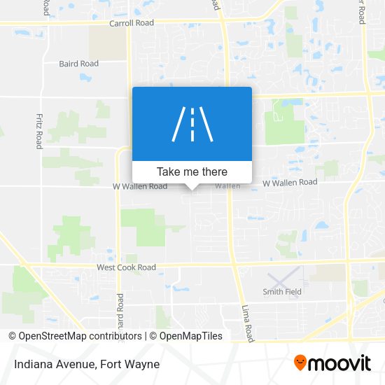 Mapa de Indiana Avenue