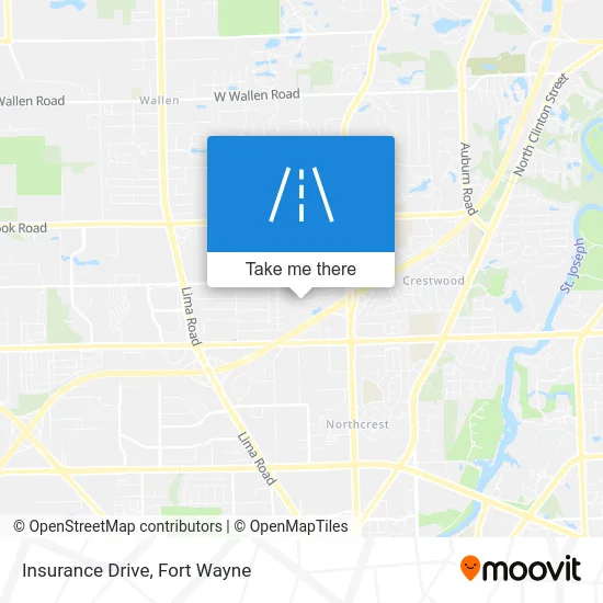 Insurance Drive map