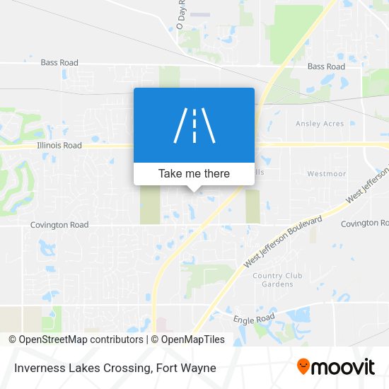 Inverness Lakes Crossing map