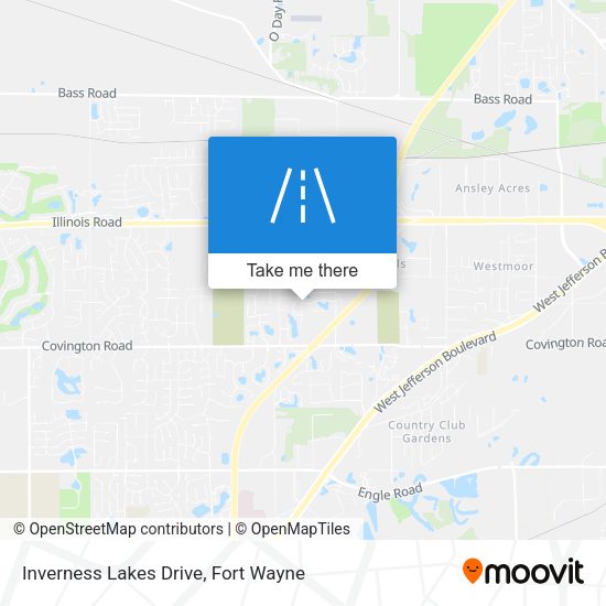 Inverness Lakes Drive map