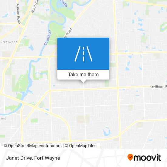 Janet Drive map