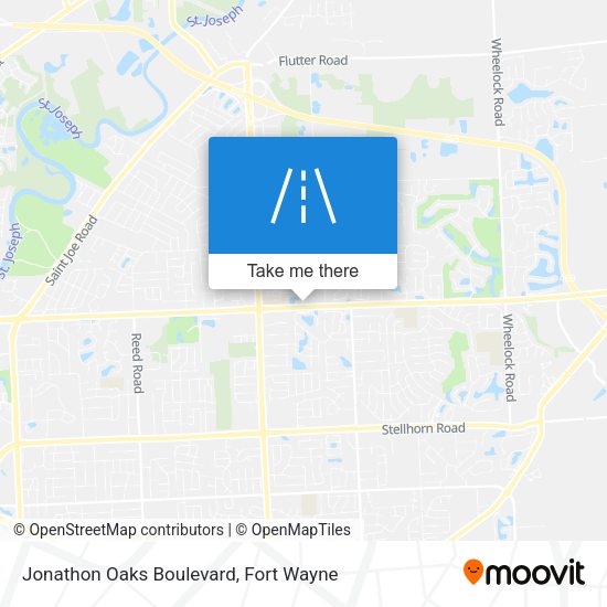 Jonathon Oaks Boulevard map