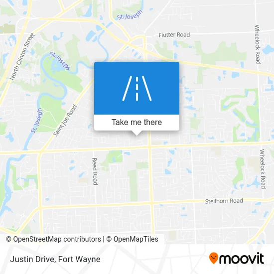 Justin Drive map