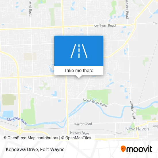 Kendawa Drive map