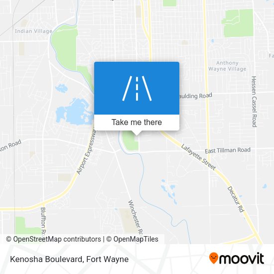 Kenosha Boulevard map