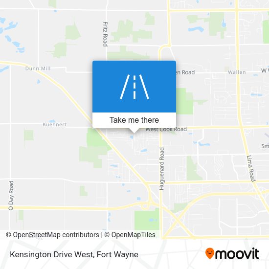 Kensington Drive West map