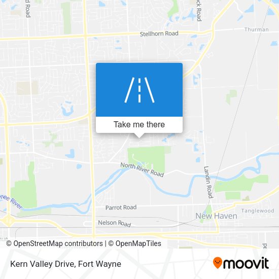 Kern Valley Drive map