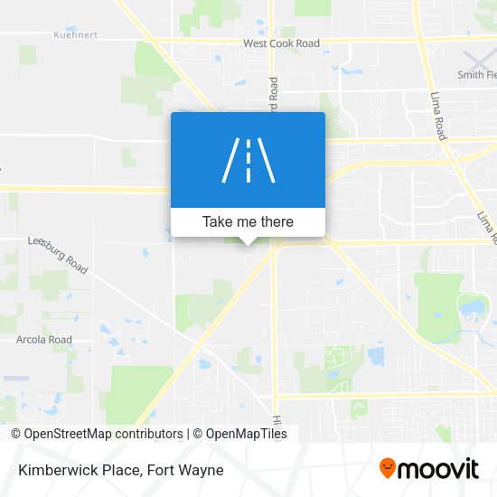 Kimberwick Place map
