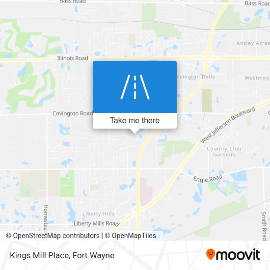 Mapa de Kings Mill Place