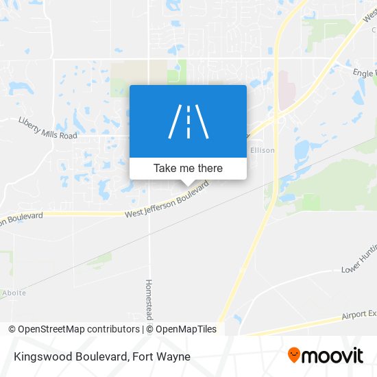 Kingswood Boulevard map