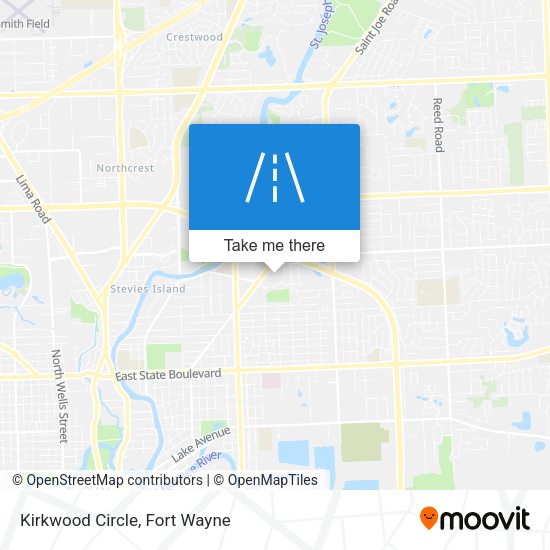 Mapa de Kirkwood Circle