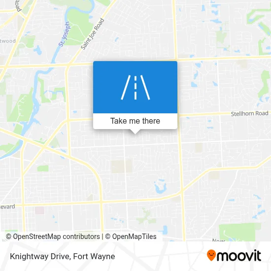 Knightway Drive map