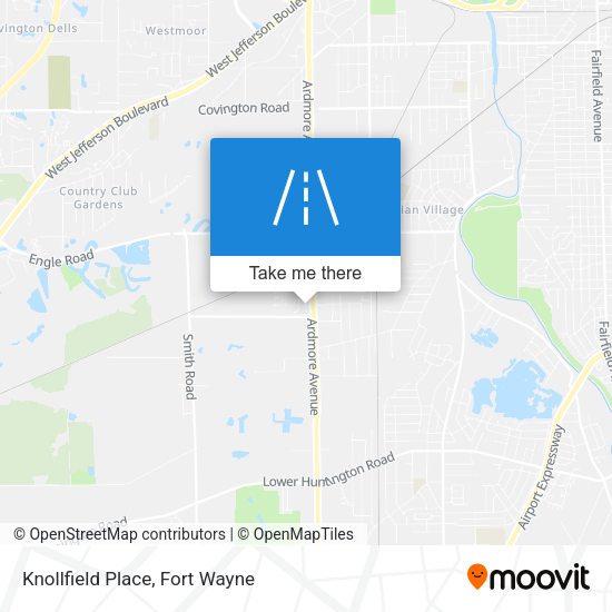 Knollfield Place map