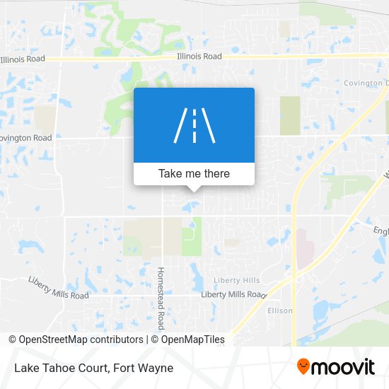 Lake Tahoe Court map