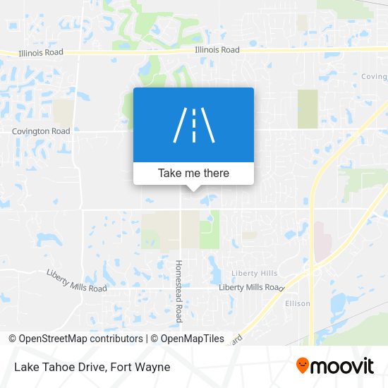 Lake Tahoe Drive map